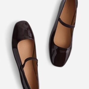 Classic Burgundy Patent Leather Mary Jane Shoes